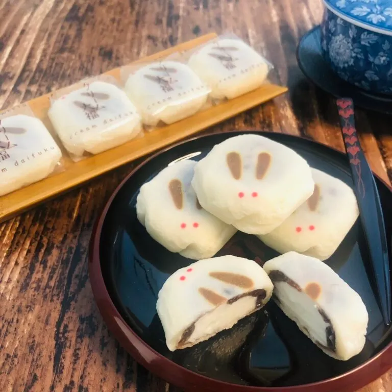 Daifuku mochi en forme de lapins